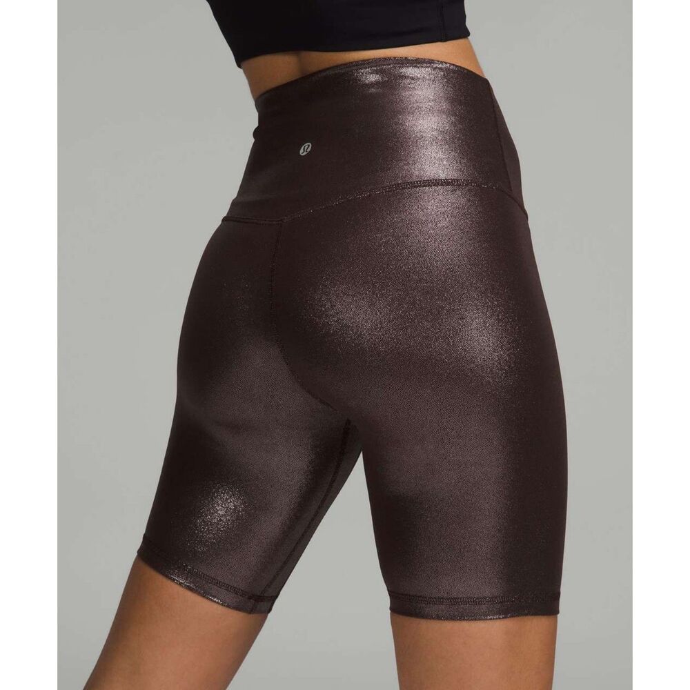 lululemon Align High Rise Short 8in Shine Size 8 French Press NWT W7BZFS - Picture 3 of 6
